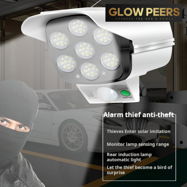 Solar Sensor Fake Camera Light 77 SMD LED